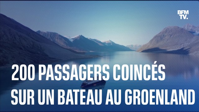 Au Groenland, un bateau avec plus de 200 passagers à bord est coincé depuis plusieurs jours