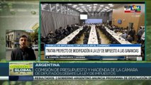Argentina: Comisión de presupuesto y hacienda debate la ley de impuestos
