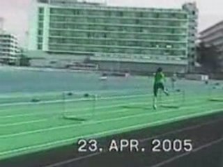 Haies entrainement manon avril 2005