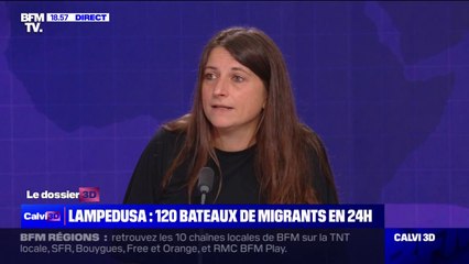 Migrants à Lampedusa: "Ça fait dix jours qu'il n'y avait pas un bateau qui traversait, on a une espèce d'effet de rattrapage", affirme Delphine Rouilleault, directrice générale de "France Terre d’Asile"