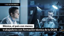 México, el país con menos trabajadores con formación técnica de la OCDE