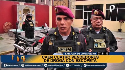 Persecución en SJL: caen vendedores de droga con una escopeta