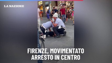 Firenze, movimentato arresto in centro
