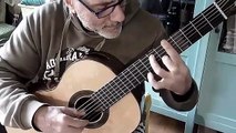 Allemande and Gigue from lute suite BWV 996 in E minor guitar George Spanoudis