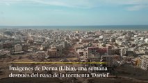 Imágenes de Derna (Libia), una semana después del paso de la tormenta 'Daniel'