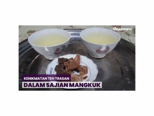 Mencicipi Teh Trasan dalam Sajian Mangkuk Dipadukan dengan Gula Jawa