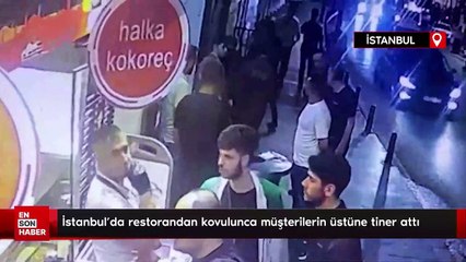 İstanbul’da restorandan kovulunca müşterilerin üstüne tiner attı