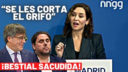 Isabel Díaz Ayuso acaba con el ‘negocio’ de los separatistas: “¡Se les corta el grifo!”