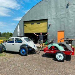 VW Mini Bike, un minimoto fatto con parafanghi della Maggiolino