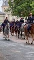 La Garde républicaine en répétition au château de Vincennes