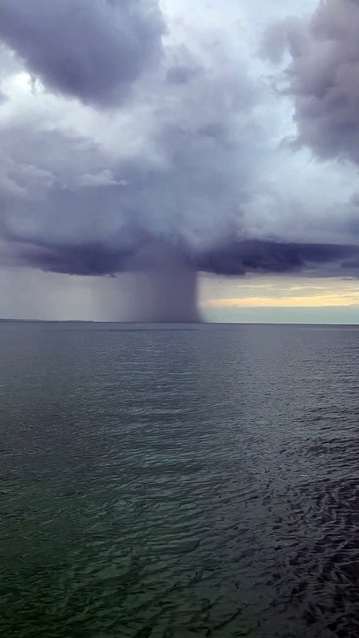 Storm Cells Sits On Lake Simcoe