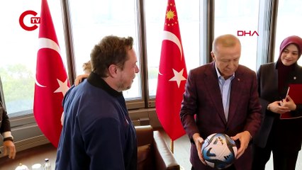 Erdoğan, Elon Musk ile bir araya geldi