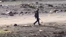 Sazlıdere Barajı'nda göç yolundaki leylekleri silahla vurdular