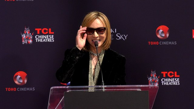 Yoshiki Speech at his Handprint and Footprint Ceremony