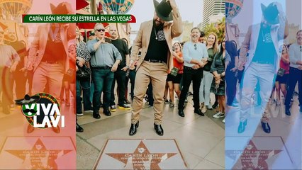 Carín León recibe su estrella de la fama en Las Vegas