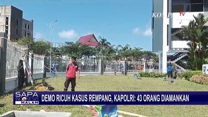Respons Kapolri soal 43 Warga Pulau Rempang yang Diamankan Usai Kericuhan di Kantor BP Batam