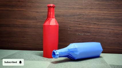 Origami Bottle | Origami tutorial | Paper craft