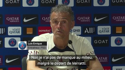 PSG - Enrique annonce l'hommage du Parc à Verratti avant le match de Nice