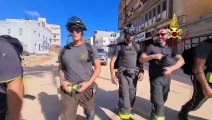 Alluvione disastrosa in Libia, i vigili del fuoco italiani al lavoro