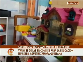 Caracas | Bricomiles restaura infraestructura de la U.E.N.B. Agustín Zamora Quintana