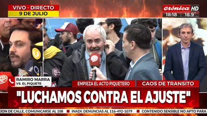 Marra a Bodart: "No quiero debatir con él, quiero verlo preso"