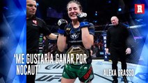 Alexa Grasso: 'Valentina Shevchenko quiere el título y a mi me encantan los retos'