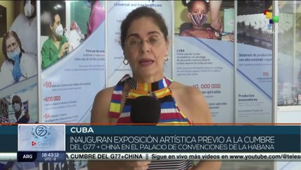 En Cuba es inaugurada una exposición artística con motivo de la cumbre del G77 y China