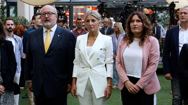 Yolanda Díaz asiste a la celebración de la Diada Nacional de Cataluña en Madrid