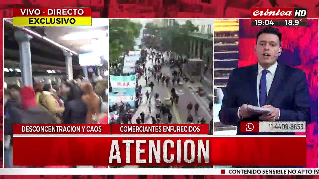 Por las protestas en la 9 de Julio, colapsó el subte