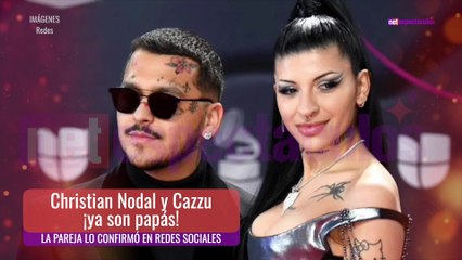 Christian Nodal y Cazzu ya son papás