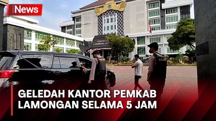 KPK Geledah Kantor Pemkab Lamongan, Usut Korupsi Pembangunan Gedung