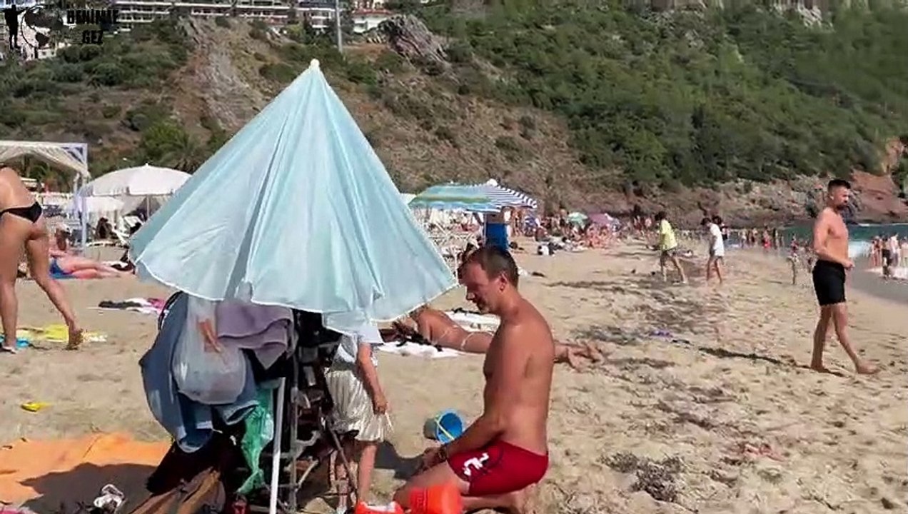 Alanya Kleopatra Beach Antalya Turkey Walking Tour _cleopatrabeach _kleopatrabeach(480P)