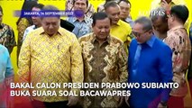 Begini Jawaban Prabowo saat Ditanya Soal Sosok Bakal Cawapres