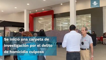 Investigan muerte de una mujer por desplome de un elevador al interior de Gran Sur