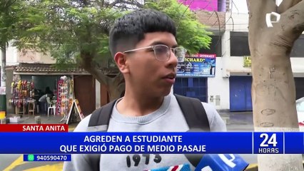 ATU inhabilitaría a conductor que agredió a universitario por exigir cobro del medio pasaje