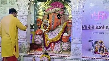 ध्वज स्थापना के बाद श्रंगार के लिए नहर के गणेशजी के पट होंगे बंद