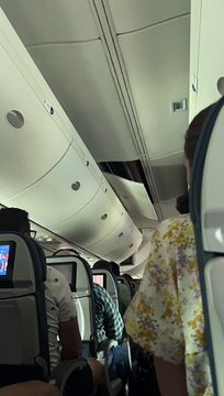 Ceiling Panel Fail On Airplane