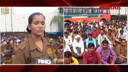 मुख्यमंत्र्यांच्या ठाण्यात कंत्राटी कामगार आक्रमक, ठाणे परिवहन सेवा ठप्प