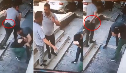 Sokak ortasında gazeteci döven AKP’li başkanın korumaları tahliye edildi