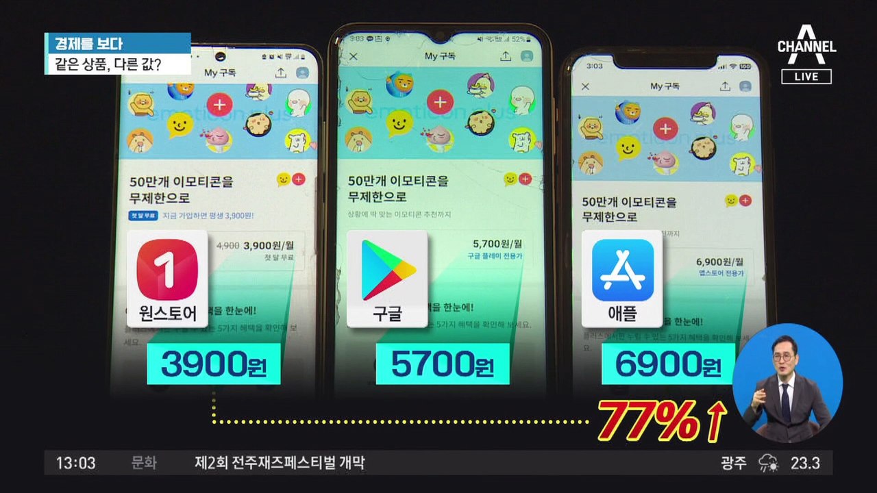 [경제를 보다]같은 상품, 다른 값?…“제일 비싼 애플”