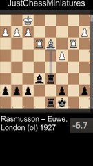Max Euwe wins a Pawn in the endgame