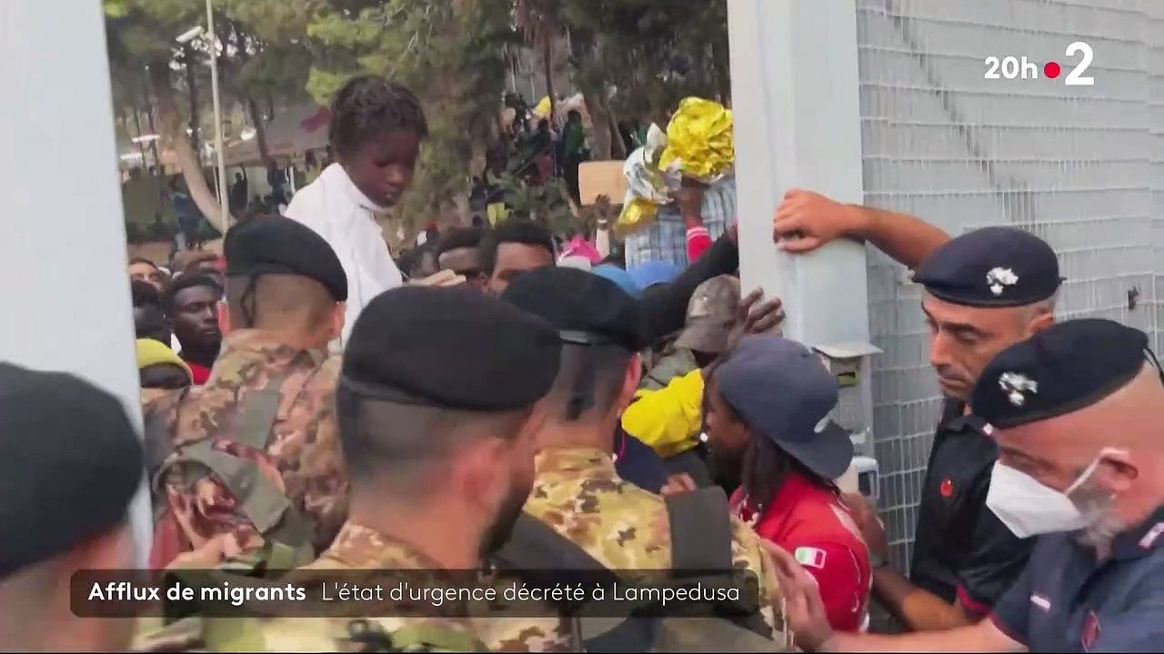 Des milliers de migrants sont arrivés sur l'île de Lampedusa en Italie
