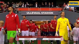 Norway 2-1 Georgia | European Qualifers Euro 2024 | Highlights