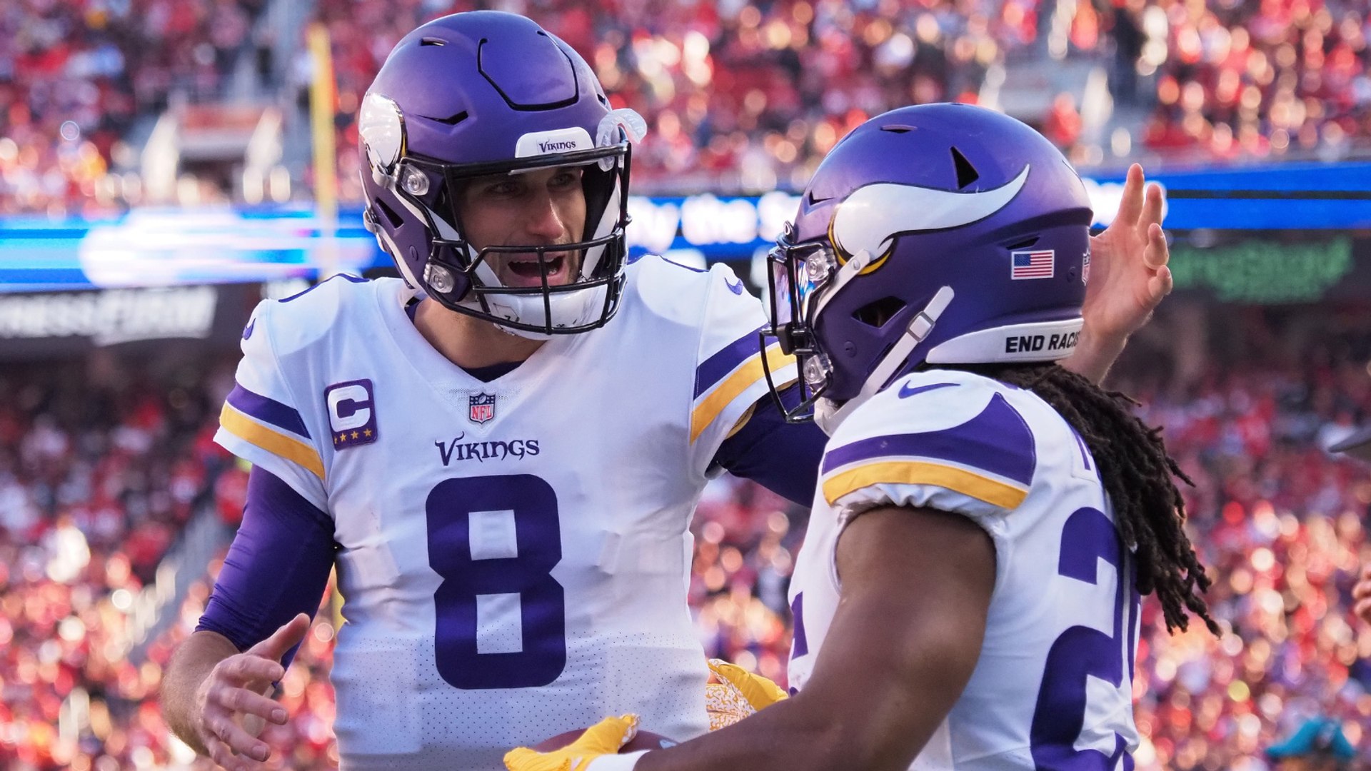 The Eagles versus the Vikings in the NFC Championship game - video