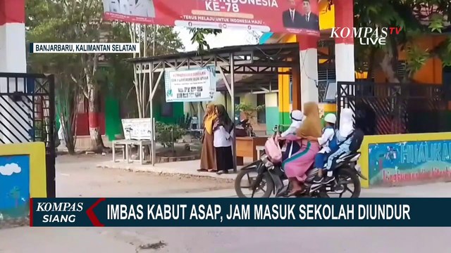 Imbas Kabut Asap yang Selimuti Kota Banjarbaru, Jam Masuk Sekolah Dimundurkan