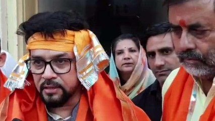 राजसमंद: केंद्रीय मंत्री अनुराग ठाकुर ने गहलोत सरकार को घेरा, दिया ये बयान, जानें