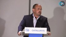 El líder del PP catalán rechaza las «tutelas» y pide no «titubear» ante Junts
