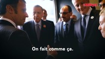 Erdoğan'dan Macron'a tek soru! Fransız lider görüntüyü bizzat paylaştı