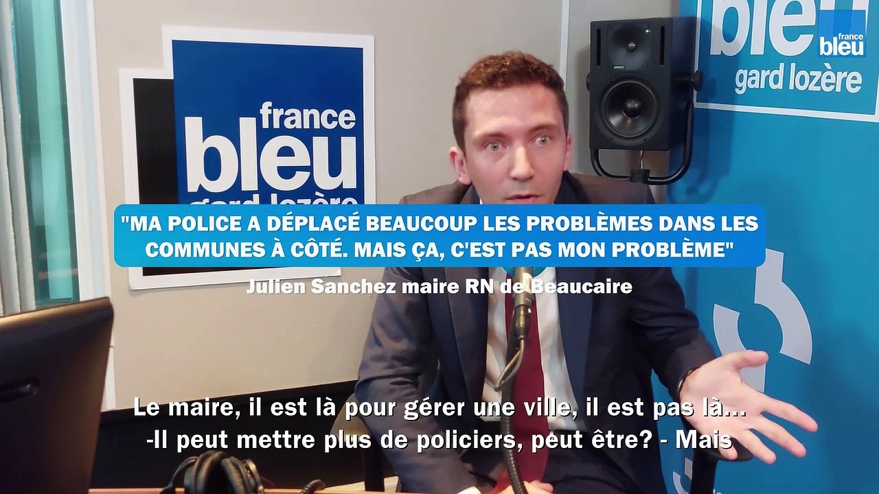 "Ma police a déplacé beaucoup les problèmes dans les communes à côté. Mais ça, c'est pas mon problème"