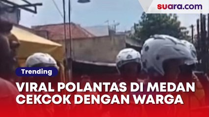 Viral Polantas di Medan Cekcok dengan Warga Gegara Tilang Anak Sekolah Dalam Gang